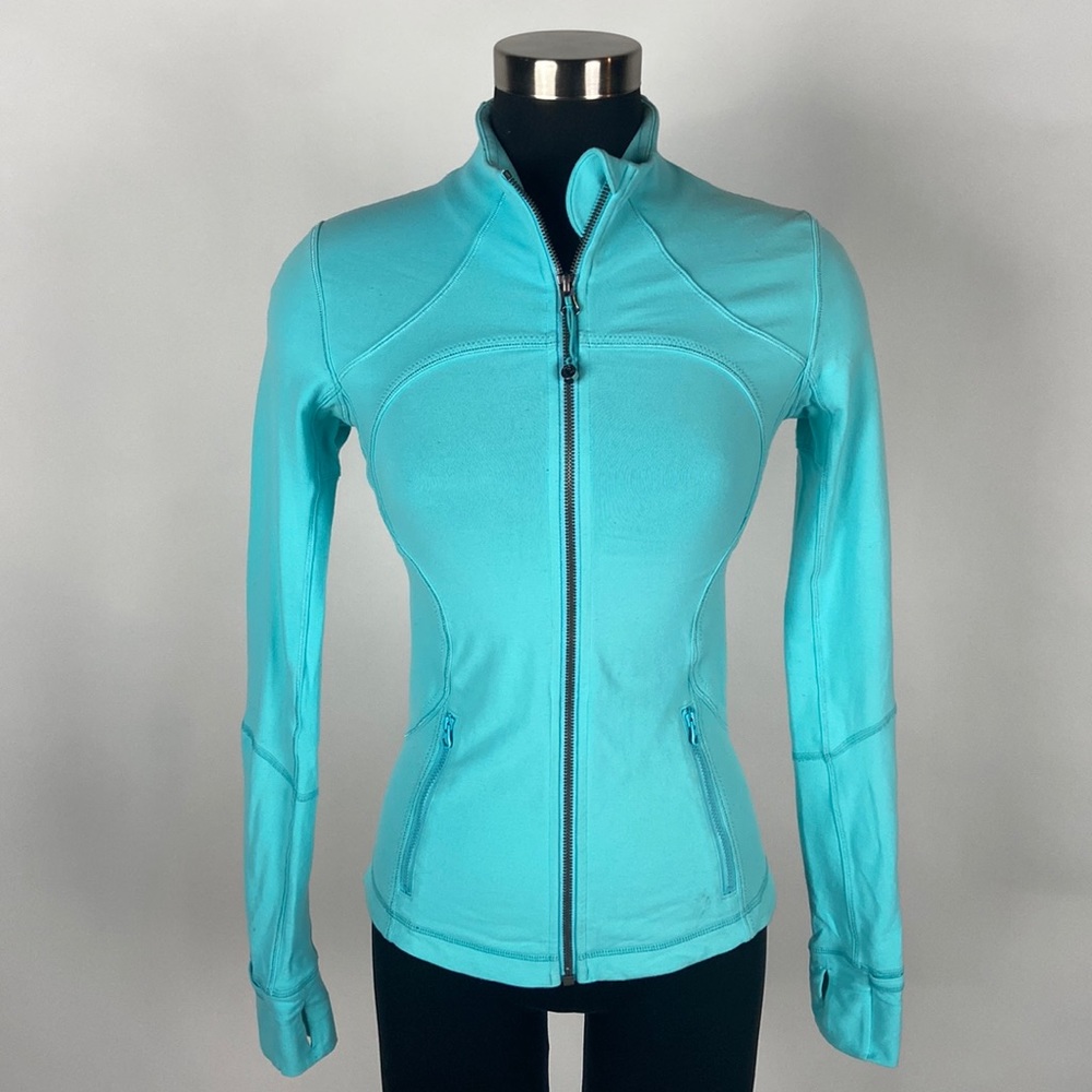 Lululemon Define zip-up- fitted small - teal